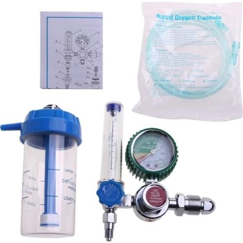 14*16.5cmOxygen Regulator O2 Pressure Reducer with G5/8 Male Thread Compatible with Inhalator Pressure Reducing Val ve Inhalator