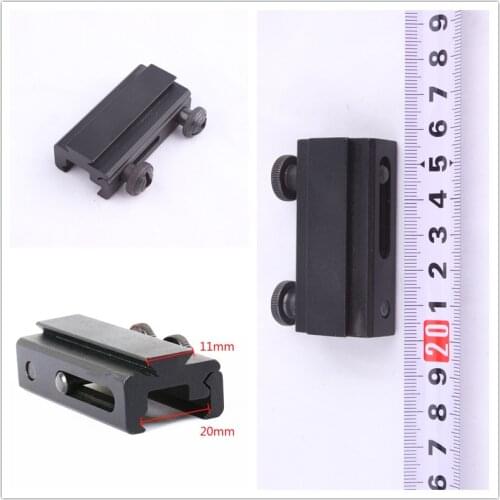 20mm to 11mm Picatinny Weaver Adapter Dovetail Rail Extension Weaver Scope Mount Base Adapter Hunting Scopes Mount Airsoft Party