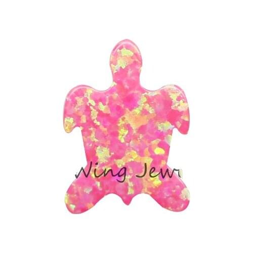 50PCS/lot 10x14mm Classical Hollow Turtle Opal Synthetic Hollow Fire Opal for DIY Jewelry Necklace Lab created opal beads