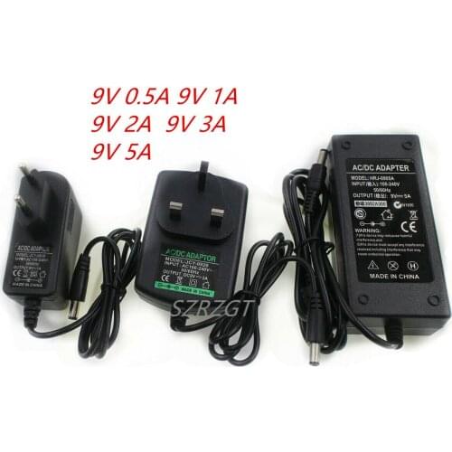 Power Supply Charger Adapter DC9V 1A 2A 3A 5A Adaptor 220V To 12V Led Strip lamp