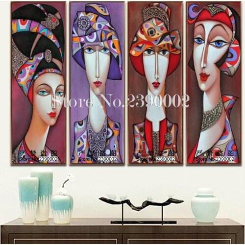 Folk Custom 5D DIY Diamond Embroidery Cartoon Girl DIY Diamond Painting Square Kit Home Decor Painting Handwork Full Rhinestone