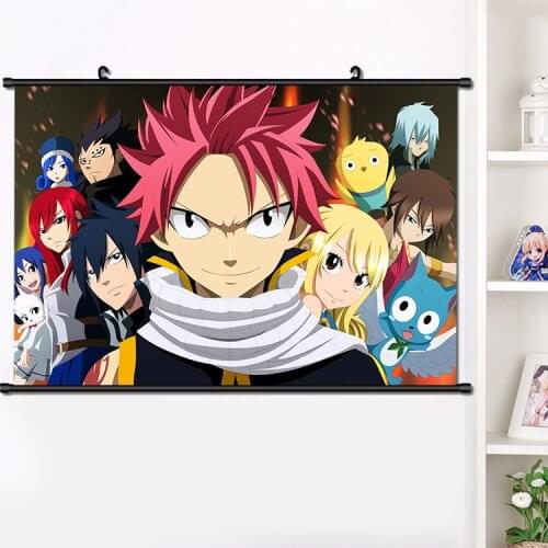 Anime FAIRY TAIL Etherious • Natsu • Dragneel Wall Scroll Poster Manga Wall Hanging Poster Home Decoration Collection 40*60cm