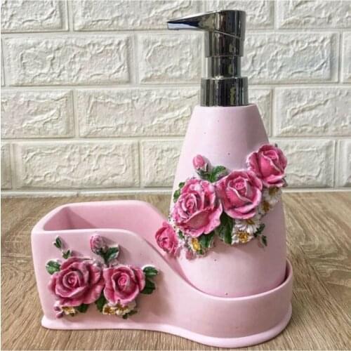 Cups Liquid Soap Dispenser Rose Figured Soap Dispenser Models