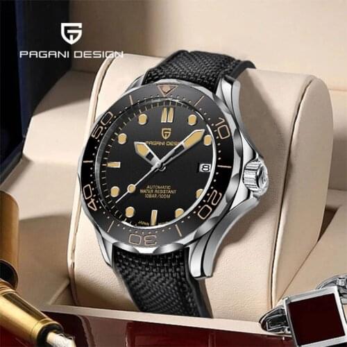 2021 PAGANI DESIGN Original Brand Sports 007 Mens Watches Mechanical Automatic Watch NH35A Movement 100M Waterproof Clock 1667