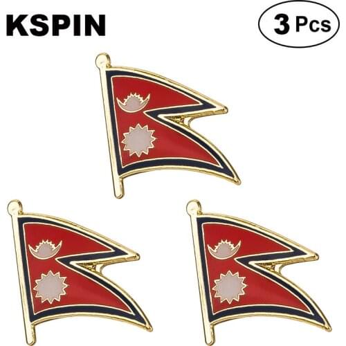 Nepal Lapel Pin Brooches Pins Flag badge Brooch Badges