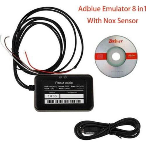 Truck Adblue Emulator 8 in 1 With Nox Sensor For Mercedes/M-AN/Iveco/DAF/Volvo/Renault Truck Code Reader Scanner Diagnostic Tool