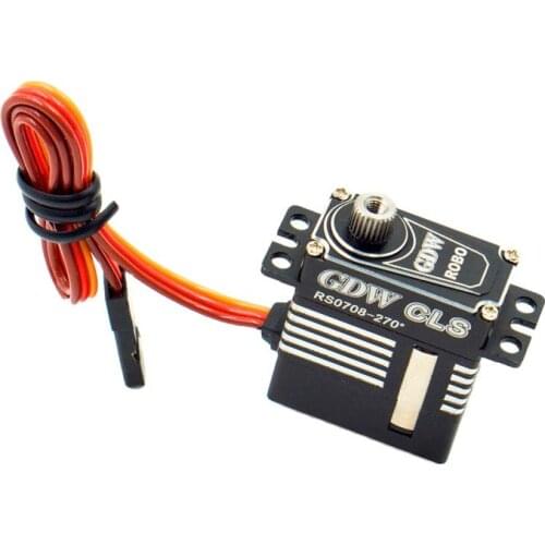 GDW RS0708 7.5kg 9g 12g 8.4v 0.08s High Speed Coreless Motor Metal Gear Mini Digital Servo Helicopter Fix-wing RC Model Robot
