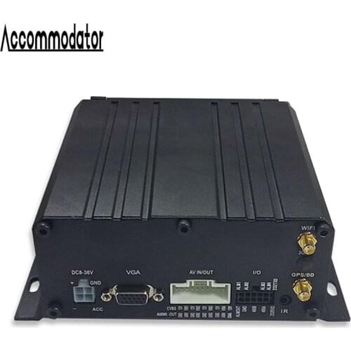 GPS WiFi HDD SD Card Vehicle Car Trailer Truck Taxi School Bus 4 Channels AHD 1080P Mobile DVR