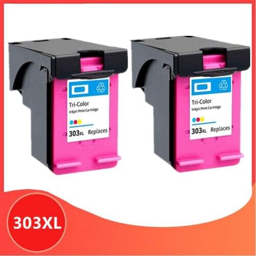 2 Color 303XL Compatible Ink Cartridge for hp303 Replacement For HP 303 xl Envy Photo 6220 6230 6232 6234 7130 7134 7830 Printer