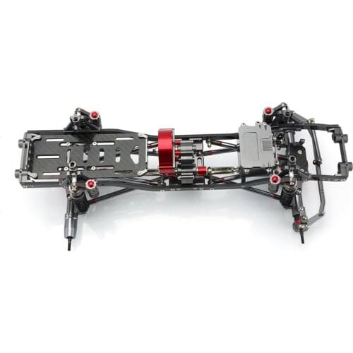 1/10 RC Car Frame Kit CNC Aluminum Alloy Car Frame Set for SCX10 AXIAL RC Crawler Climbing Car DIY Parts & Accessory