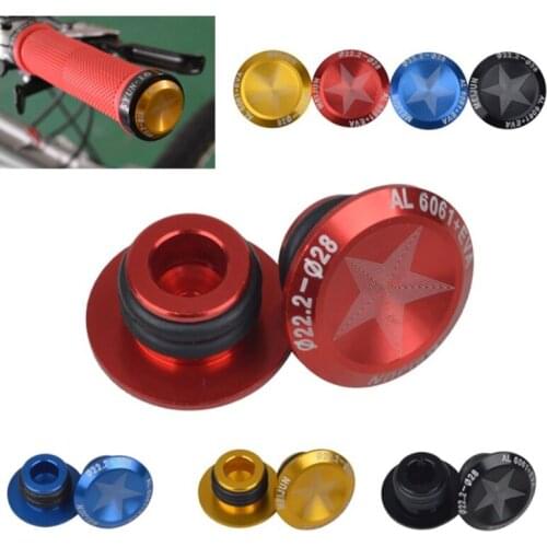 1 Pair Bicycle Handlebar End Plug MTB Road Bike Grips Bicycle Cycling Handles Grips Caps Stoppers Accessories