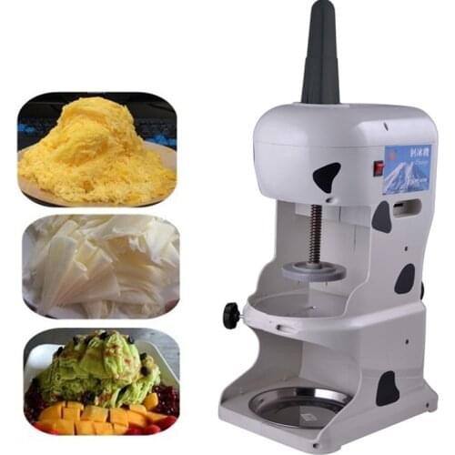Shaved ice and snow cone machine for party and home use 250w stainless steel