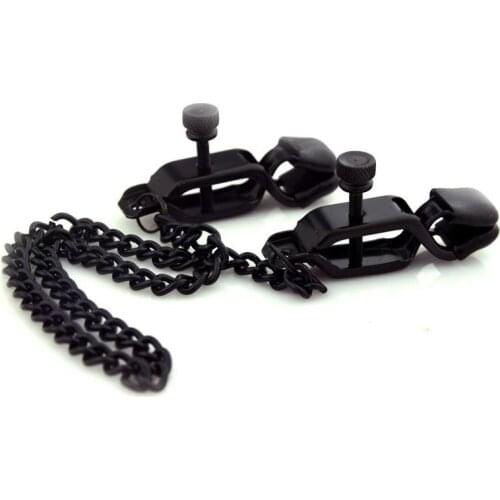 Metal Crocodile Breast Clip Corrective Breast Clip Adjustable Sexy Crab Breast Clip Black Silver Nipple Clamps