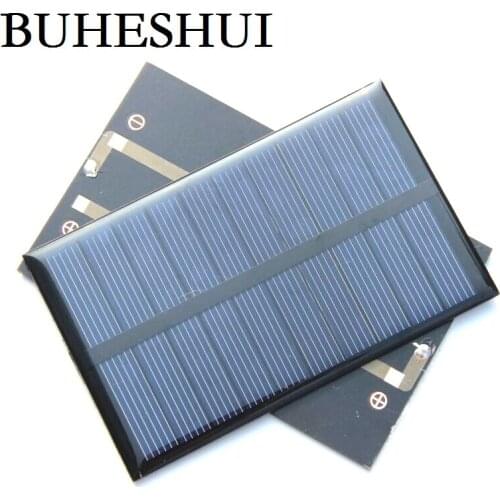 BUHESHUI 1.2W 5V Mini Solar Panel Solar Cell DIY Soar Charger Polycrystalline Education 110*69MM 50pcs Wholesale Free Shipping