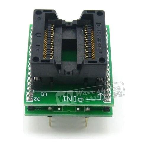 Waveshare SO32 SOIC32 SOP32 TO DIP32 (B) OTS-32-1.27-16 Enplas IC Adapter Test Socket 1.27mm Pitch 11.25mm Width