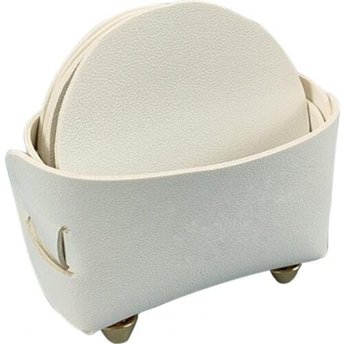 1 Set Coaster Eco-friendly Wear Resistant 5 Colors Heat Insulation Mug Pad for Dorm Table Pad Holder