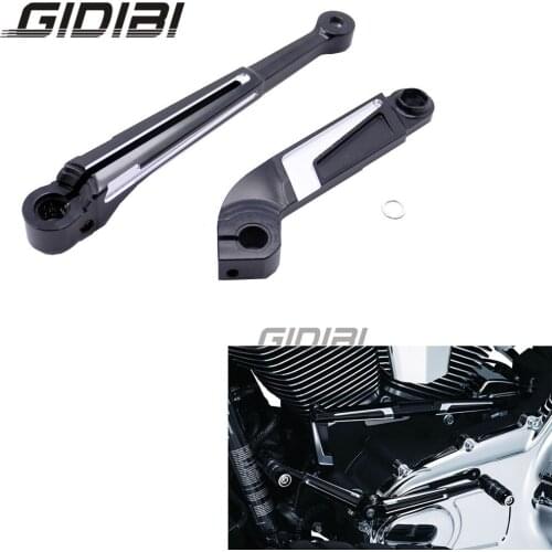 Black CNC Brake Lever Gear Shifting Lever Shift Arm For Electra Glides 1984-2016 Road Glides 1998-2016
