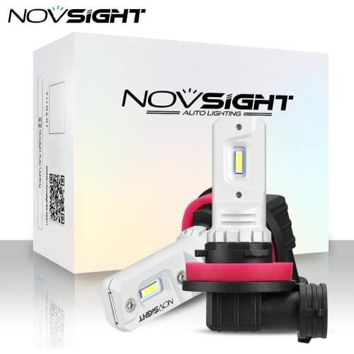 NOVSIGHT LED Car Lights Bulbs 2000Lm H11 H7 H1 H3 9005 9006 Daytime Running Lights Car Accessories Fog Light 6000K Driving Lamp