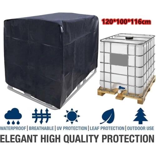 1000 Liters IBC Water Tank Protective Container Waterproof Cover Dustproof Cover Sunscreen Oxford Cloth 210D Outdoor Tools