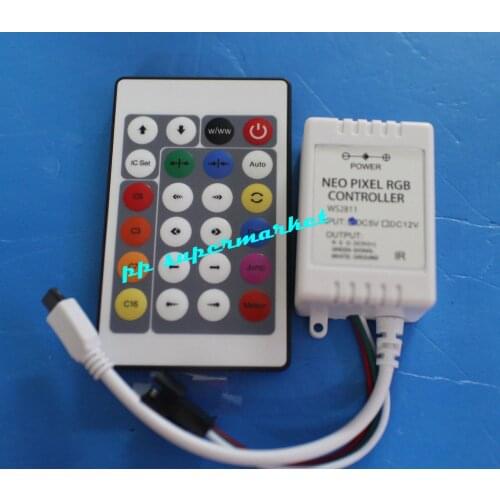 1pcs 5V 12V 24 Key IR Remote Controller For WS2811 SK6812 WS2812B LED Strip Light