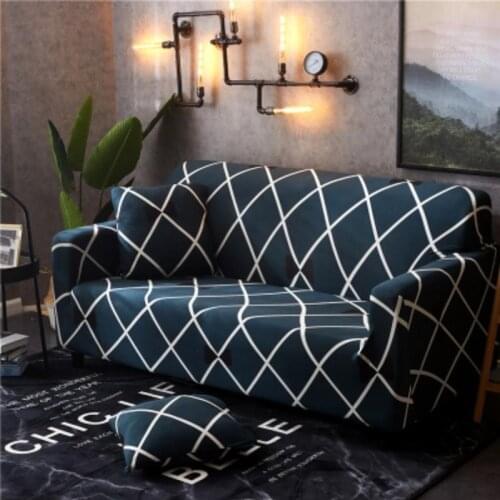 1pc Spandex Modern Sofa Cover Elastic Floral Polyester 1/2/3/4 Seater Couch Sofa Slipcover for Living Room Furniture Protector