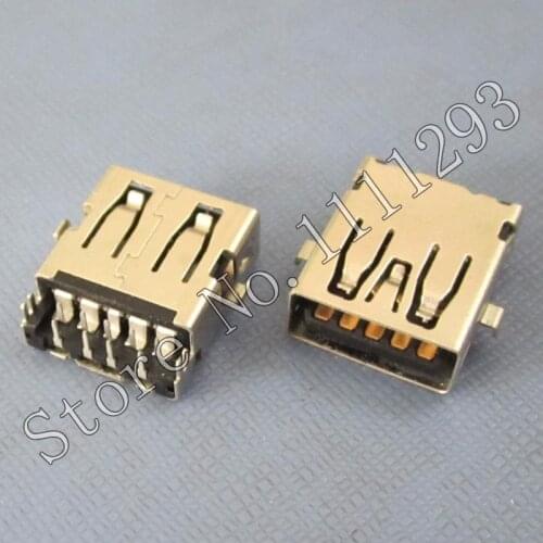10pcs/lot 3.0 USB Jack Socket Connector for Asus A550JK K550JK A450 F450 X450 X550C X550V etc Laptop USB3.0 Port