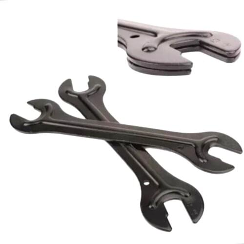 2PCS Steel Bike Head Open End Axle Hub Cone Wrench Durable Spanner Bicycle Repair Tool Accesories