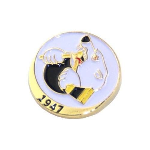 2018 custom hard enamel metal pin school badge custom religious badge k200380