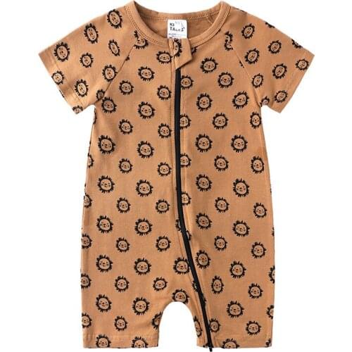 2020 Baby Summer Clothing Infant Cartoon Clothes Kids Boy Girl Romper Jumpsuit Cotton Outfits