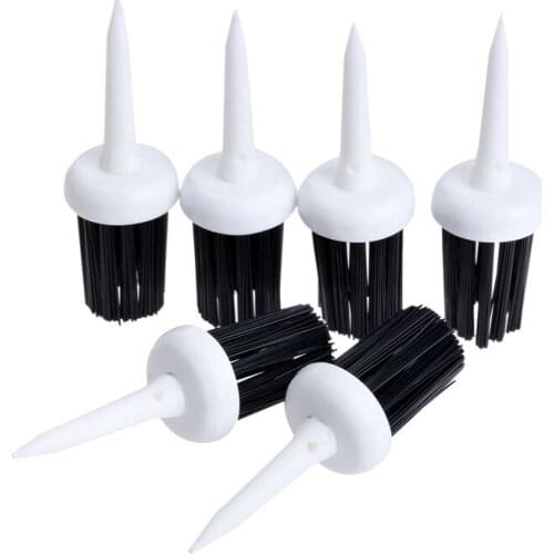50Pcs Golf Training Aids 57mm Plastic Bristles Golf Brush Tees Driver Training Bristle Tee Golf Brushes Tee Tool Accessories