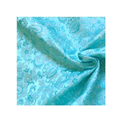 75cm*100cm Damask cloth fabrics costume COS baby clothing cheongsam kimono fabric cloth flower water green bottom dress fabric