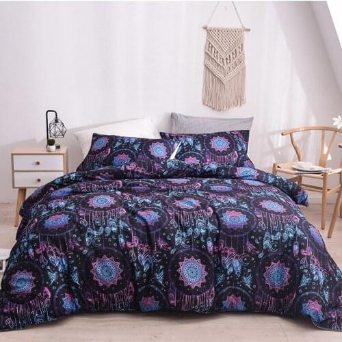 Aggcual Dreamcatcher bedding set double bed Wind chimes 100% Polyester duvet cover set king size luxury home textile 3pcs be811