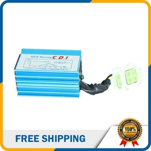 Motorcycle Parts Accessories DIO Blue Aluminum With Light CDI Round Interface CDI For Scooter 50cc-150cc Engine Free Shipping