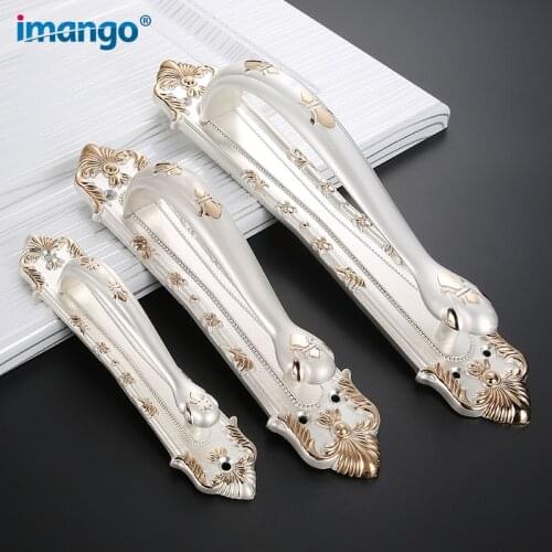 1 Pcs High-Quality Big Handles for Door Balcony Knob Wardrobe Pull Large Size Classical Antique Red Bronze Gold Silver Handle