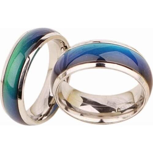 2018 Fine Jewelry Mood Ring Temperature Changing Color Feeling Ring Party Supplies Emotion Creative Gift