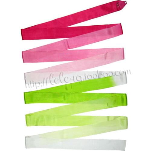 Two Gradient color Rhythmic Gymnastics Ribbon