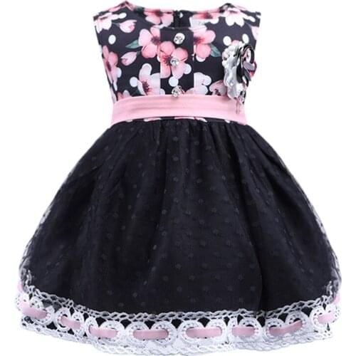 Summer Dresses for Girls 2018 Kids Sleeveless with Party Dresses Child Flower Clothes Children From Clothing Costumes