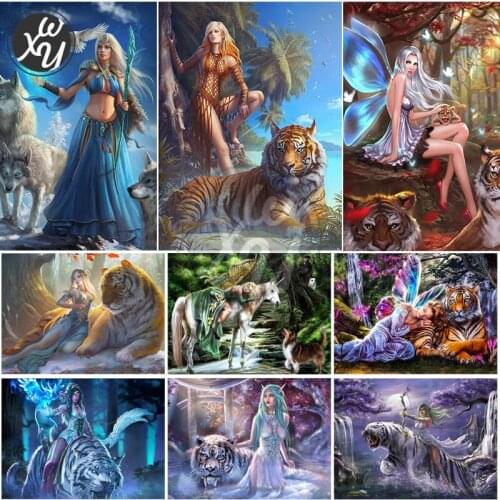 Full Drill Painting Kits Anime Fairy Round Square Rhinestones Stitch Embroidery 5D Diamond Art Mosaic Accessories for Home Decor