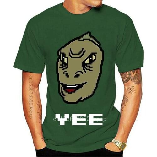 New Funny Hip-Tope Mans T-Shirt Tops Tees Pixel Yee T-Shirt Yee Dinosaur Shirt Fitness Tee Shirt