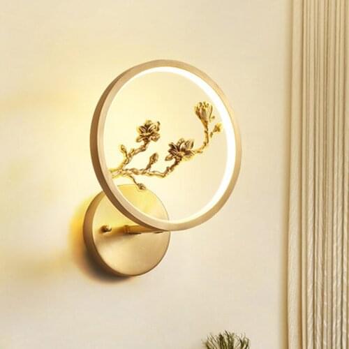 New Chinese Wall Lamp Living Room Staircase Aisle led Wall Light Bedroom Bedside Lamp Study Room Lounge Modern Simple Wall Lamps