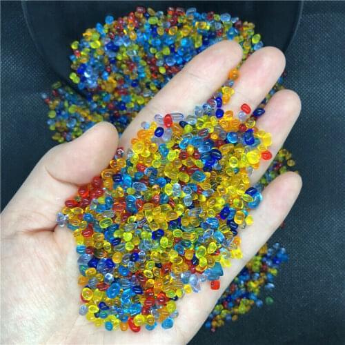 Wholesale 50g K5 Mini Mix Glass Gravel Stone Colored Glaze Rock Aquarium Fish Tank E126 Stones and Crystals