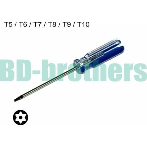 T5 T6 T7 T8 T9 T10 With Hole Torx Screwdriver Key PVC Colorized Bar Handle Screwdrivers Repair Tool Wholesale 120pcs/lot