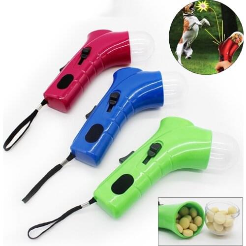 Pet Treat Launcher Cat Dog Snack Catapult Funny Puppy Feeder Dogs Food Thrower Dispenser Pets Interactive Game Training Toy