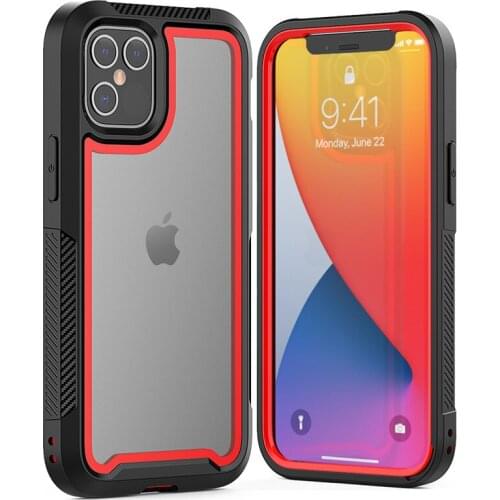 360 Full Body Transparent Case For iPhone 12 Pro Max Mini 11 Xs X Xr 6 6S 7 8 Plus SE Colorful TPU Bumper Shockproof Phone Cover
