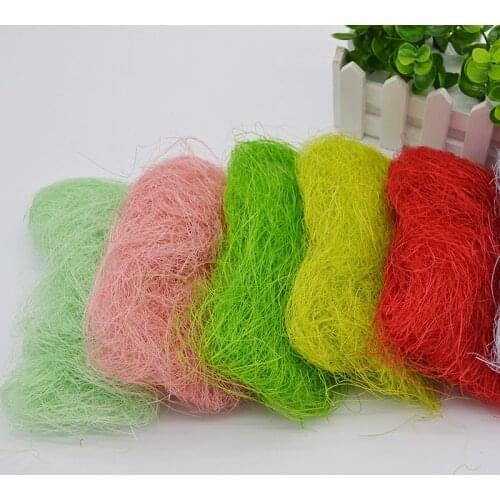 50g/bag Nature Sisal Rustic Gift Box Filler Natural Hemp Present/Candy Box Filling Material Party Decoration Wrapping Supplies