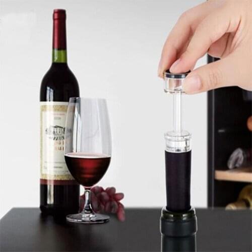 Red Wine Vacuum Sealed Saver Retain Freshness Stopper Champagne Bottle Preserver Air Pump Stopper Sealer Plug Tools free shippin