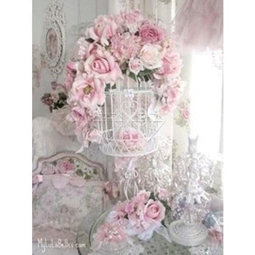 Landscape Flower Car Eiffel Tower DIY Cross Stitch Embroidery 11CT Kits Needlework Craft Set Cotton Thread Printed Sell