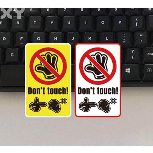XY Dont Touch Jdm Decal Truck Bumper Window Car Sticker Truck Vinyl Decal Warning Stickers for Cars and Motorcycle 8CMX5CM