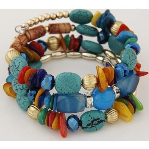 Fashion Colorful Bohemia shell bracelets for women jewelry accessories pulseiras para as mulheres bracelet