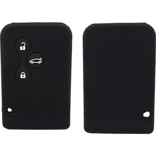1 Pc Brand New Silicone Car Key Card Case Cover For Renault Clio Megane Grand Scenic 3 Button Car Key Cover Case Shell